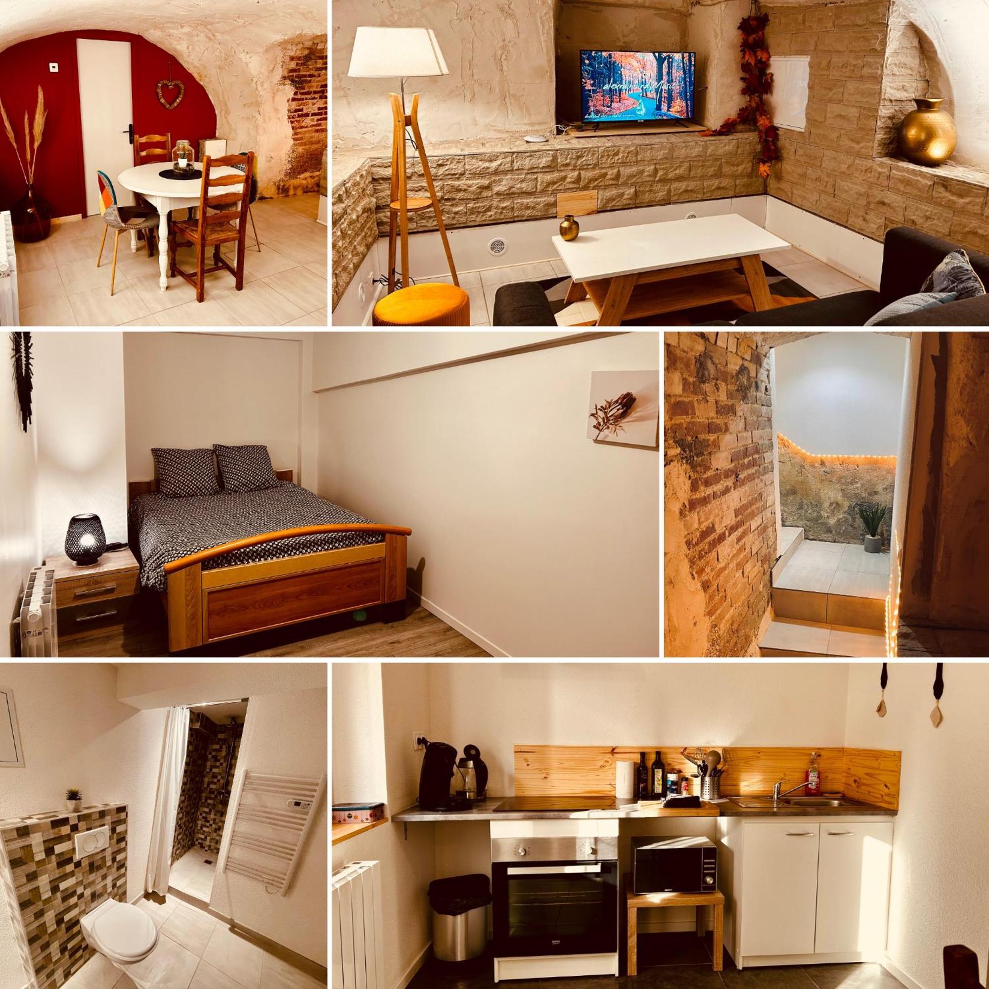La Cave Aux Lumieres - Proche Centre-Ville - 2 Chambres - Wifi Renaison Bagian luar foto